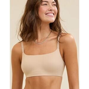 Aerie SMOOTHEZ Wired Bra-Ish Bralette Pale Nude Colored Size 40C